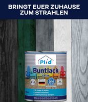 Buntlack 0,75L für ca. 9m² - Sibergrau / Holzfarbe Türenlack Acryllack