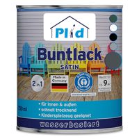 Buntlack 0,75L für ca. 9m² - Anthrazit / Holzfarbe Türenlack Acryllack