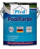 Poolfarbe, Poolblau 2,5l für ca. 25m², Schwimmbeckenfarbe Unterwasserfarbe