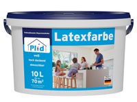 Latexfarbe 10L Weiß für ca. 60m² / abwaschbare Wandfarbe Küchenfarbe Innenfarbe