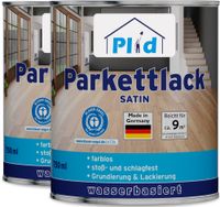 Parkettlack 1,5L Farblos Satin, für ca. 18m² / Parkettsiegel Klarlack Holzlack