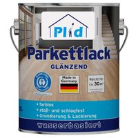 Parkettlack 2,5L Farblos Glänzend für ca. 30m² / Parkettsiegel Klarlack Holzlack