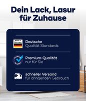 Bad & Küchenfarbe 5L Weiß + Anstreichset /  Badfarbe Küchenfarbe Feuchtraumfarbe Weiß