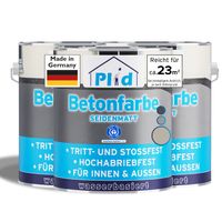 Betonfarbe 2,25L Kieselgrau - für ca. 23m² / Bodenbeschichtung Bodenfarbe Sockel