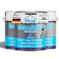 Betonfarbe 2,25L Silbergrau - für ca. 23m² / Bodenbeschichtung Bodenfarbe Sockel