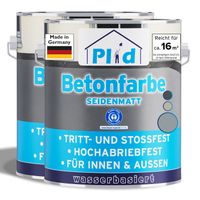 Betonfarbe 1,5L Silbergrau - für ca. 16m² / Bodenbeschichtung Bodenfarbe Sockel