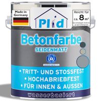 Betonfarbe 0,75L Silbergrau - für ca. 8m² / Bodenbeschichtung Bodenfarbe Sockel