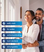 Silikon Fassadenfarbe 10L Weiß matt für ca. 70m² / Aussenfarbe für Putz, Beton, Mauerwerk