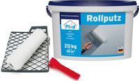Rollputz Weiß 20L + Streichtset Streichputz Dekorputz Strukturfarbe