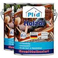 Holzöl 5L, Douglasie - für ca. 50m² / Holzschutz Imprägnier Pflegeöl Gartenmöbel
