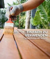 Holzöl 2,5l Teak - für ca. 25m² / Holzschutz Pflegeöl Gartenmöbel Teakholzöl