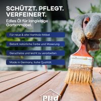 Holzöl 1L, Bankirai - für ca. 10m² / Holzschutz Imprägnier Pflegeöl Gartenmöbel