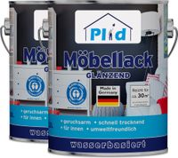 Premium Möbellack Weisslack Türenlack Holzlack Spielzeugfarbe Weiß - Glänzend