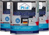 Premium Möbellack Weisslack Türenlack Holzlack Spielzeugfarbe Weiß - Glänzend