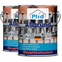 Allgrund Rostgrundierung 5L Weiß für ca. 45m² /Aktiver Rostschutz Grundierung