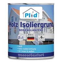 Holz-Isoliergrund 0,75L Weiß / Isolierfarbe Holzgrundierung für Wetterschutzfarbe