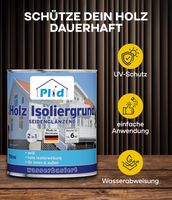 Holz-Isoliergrund 0,75L Weiß / Isolierfarbe Holzgrundierung für Wetterschutzfarbe