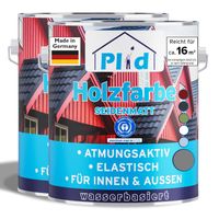 Premium Holzfarbe Holzlack Farbe für Holz Silbergrau