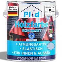 Holzfarbe 0,75l Taubenblau, für ca. 8m² / Holzlack Schutzfarbe Schnelltrocknend