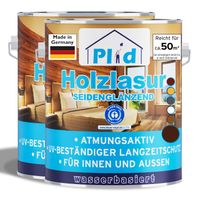 Holzlasur 2,5l Weiß für ca. 25m² / Holzschutzlasur Lasur Holzschutz Innen/Außen