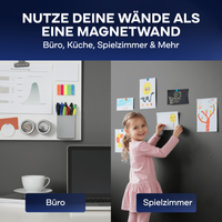 Magnetfarbe 2,25L Anthrazitgrau für ca. 12m²/ Magnet Farbe Magnetlack Magnetwand