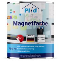 Magnetfarbe 0,75L Anthrazitgrau für ca. 3,75m²/ Magnet Farbe Magnetlack Magnetwand