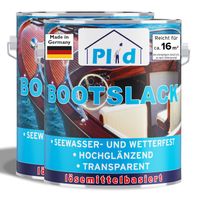 Bootslack 1,5L Farblos für ca. 16m² / Klarlack Holzlack Schiffslack Holzschutz