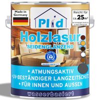Holzlasur 2,5l Grau für ca. 25m² / Holzschutzlasur Lasur Holzschutz Innen/Auß