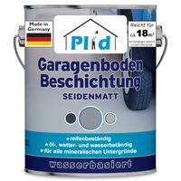 Premium Garagenbodenbeschichtung Bodenbeschichtung Bodenfarbe Silbergrau