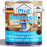 Holzlasur 2,5l Nussbaum für ca. 25m² / Holzschutzlasur Holzschutz Innen/Außen