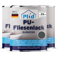Fliesenlack 2,25l Anthrazit glänzend, für ca. 23m² / Fliesenfarbe Lack Küche/Bad