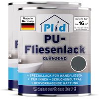 Fliesenlack 1,5l Anthrazitgrau glänzend für ca. 16m² / Fliesenfarbe Lack / Küche