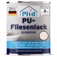 Fliesenlack 0,75l Cremeweiß glänzend, für ca. 8m² / Fliesenfarbe Lack - Küche/Bad