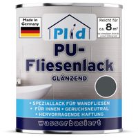 Fliesenlack 0,75l Anthrazitgrau glänzend, für ca. 8m² / Fliesenfarbe Lack