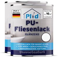 Fliesenlack 1,5l Weiß glänzend, für ca. 16m² / Fliesenfarbe Lack - Küche/Bad