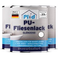Fliesenlack 2,25l Weiß glänzend - für ca. 23m² / Fliesenfarbe Lack - Küche/Bad