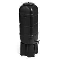 Regensammler Wassertonne 100 Liter in Schwarz