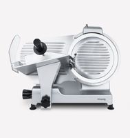 Elektrischer Alleschneider 30cm Klinge MSX300 Schnittstärke 0-15mm Italienische Klinge 30 cm Silber