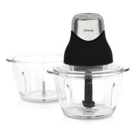 Mini-Elektro-Häcksler und Glasschale LEO9