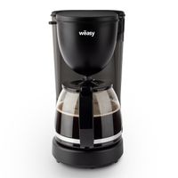 Filterkaffeemaschine KF24 / Fassungsvermögen 1,25 L  / Glaskanne / 600 W /  Schwarz