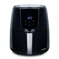 Elektrische Fritteuse FRY800, 1400 W, 4 L, bis zu 200°C, Kunststoff, Schwarz