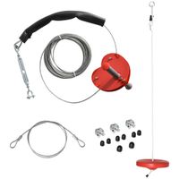 20 m Zipline Kit Kinder Slackline-Set für Garten Outdoor Seilrutsche Zip Line Kit für 3-14 Jahre Kinder bis 150 kg