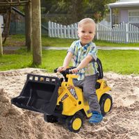 Sitzbagger mit eingebautem Ablagefach Kinder Rutscher Spielzeugbagger mit Hupe