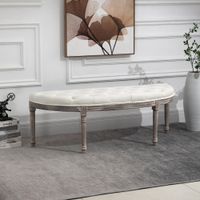 Polsterbank, ca. 142 x 49 x 49 cm - Beige 