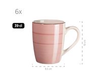 Serie Lumaca, Frühstücksset 18 teilig für 6 Personen