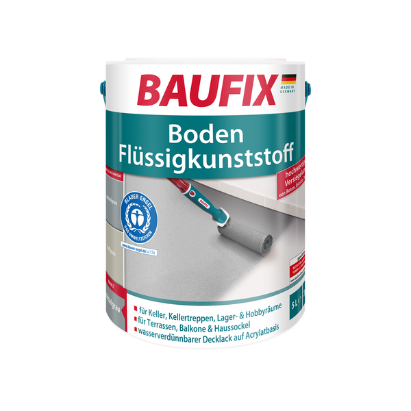 Boden-Flüssigkunststoff 5l, zeltgrau- 2er Set