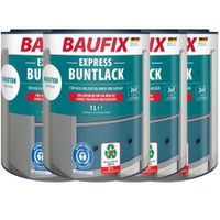 Express Buntlack 2 in 1, anthrazitgrau - 4er Set