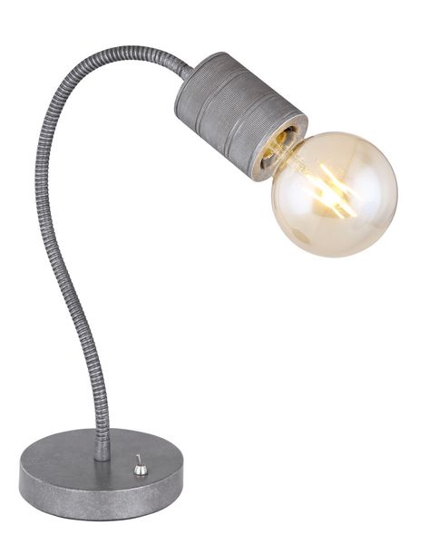 Lighting - FREDDY - Tischleuchte Metall silber, 1x E27