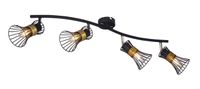 Lighting - PURRA - Strahler Metall schwarz, 4x E14