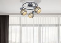 Lighting - LELA - Strahler Metall grau, 3x E14